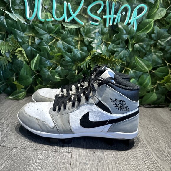 Nike Air Jordan 1 Retro MCS Shadow Grey Baseball Cleats AV5354-012 Men’s Size 10 main image 7